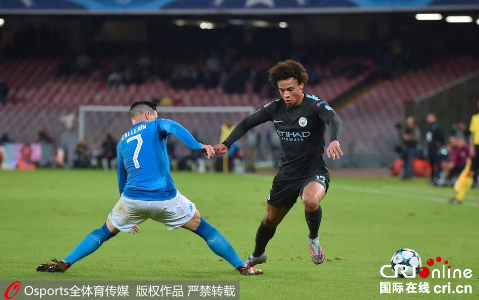 中国力克那不勒斯，阿圭罗刷新纪录